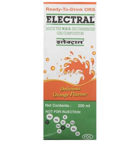 electral orange liquid 200 ml